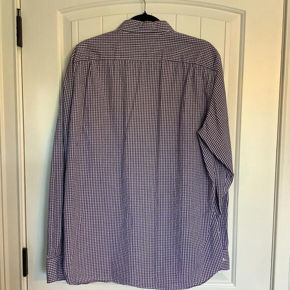 J.Crew Tailored Fit Men's Gingham Shirt - Purple - Size L - Picture 5 of 5